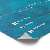 Nationaal Monument voor het rif van Buck Island Poster (Hoek)