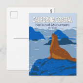 Nationaal monument voor kustbewoners van Californi Briefkaart (Voorkant / Achterkant)