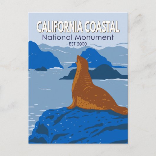 Nationaal monument voor kustbewoners van Californi Briefkaart (Voorkant)