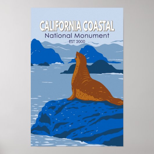 Nationaal monument voor kustbewoners van Californi Poster (Voorkant)