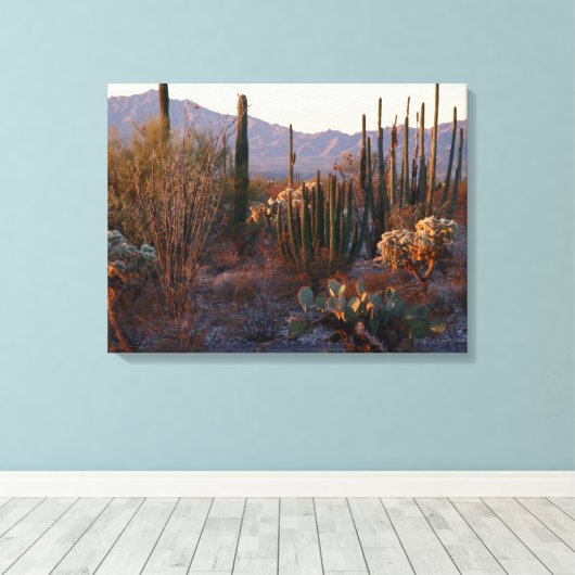 Nationaal monument voor orgaanpijpleiding canvas afdruk (Insitu (Houten vloer))