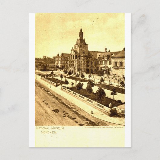 Nationaal Museum München Duitsland 1924 Briefkaart (Voorkant)