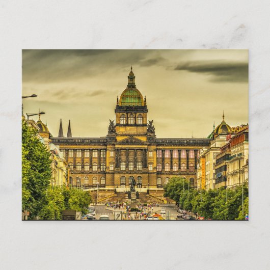 Nationaal Museum Praag Briefkaart (Voorkant)