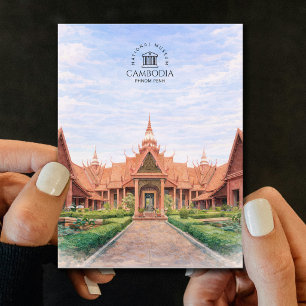 Nationaal Museum van Cambodja   Phnom Penh, Elegan Briefkaart
