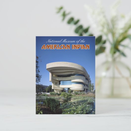 Nationaal Museum van het Amerikaanse Indische Briefkaart (Staand voorkant)