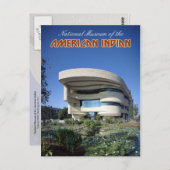 Nationaal Museum van het Amerikaanse Indische Briefkaart (Voorkant / Achterkant)