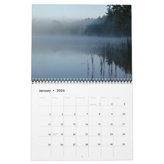 nationaal nicolet-bos kalender