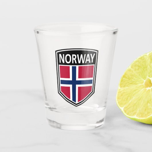 Nationaal - Noorwegen Shot Glas (Voorkant)