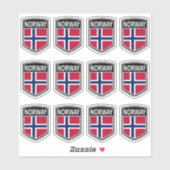 Nationaal - Noorwegen Sticker (Vel)