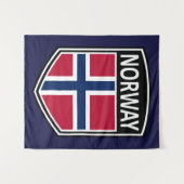 Nationaal - Noorwegen Wandkleed (Voorkant (horizontaal))