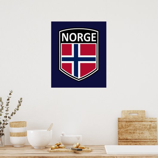 Nationaal - Norge Poster (Keuken)