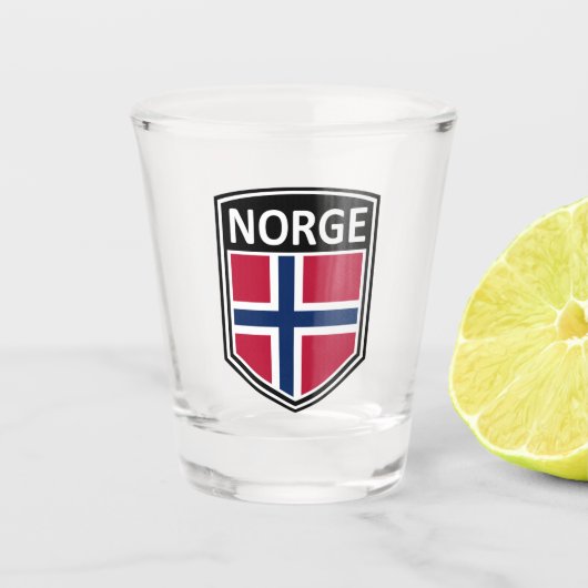 Nationaal - Norge Shot Glas (Voorkant)