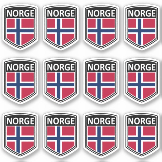 Nationaal - Norge Sticker (Voorkant)