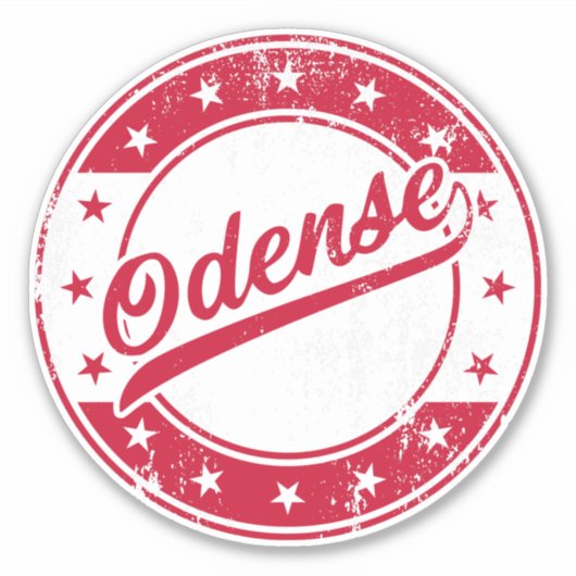 Nationaal - Odense Denmark Sticker (Voorkant)