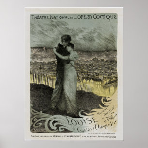 Nationaal Opera Comique Theater ~ Louise Poster