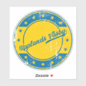 Nationaal - Oppervlakte Väsby Sverige | Sticker Zw (Vel)