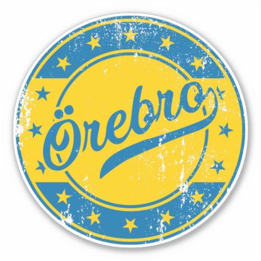 Nationaal - Örebro Sverige | Sticker Zweden (Voorkant)