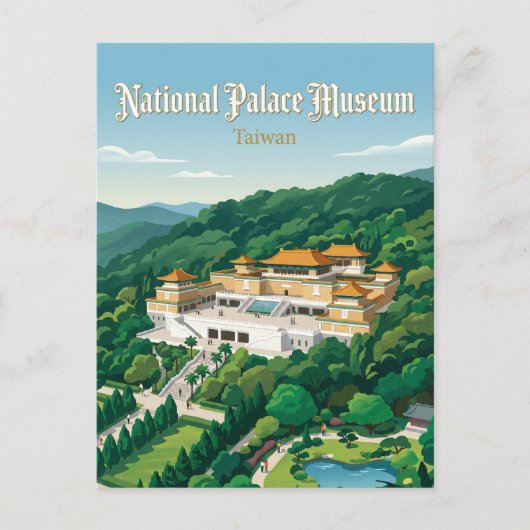 Nationaal Paleismuseum Taiwan Briefkaart (Voorkant)