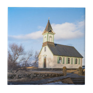 Nationaal park Þingvellir in IJsland Tegeltje
