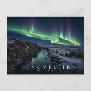 Nationaal Park Þingvellir Riftvallei IJsland Briefkaart