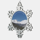 Nationaal Park 2 van de Rocky Mountain Tin Sneeuwvlok Ornament (Rechts)