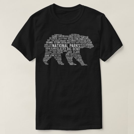 Nationaal Park 2 van het Amerikaanse Beer van park T-shirt (Design voorkant)