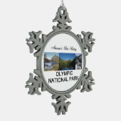 Nationaal park ABH Tin Sneeuwvlok Ornament (Links)