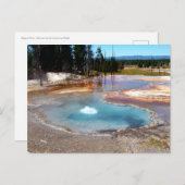 Nationaal park Abyss Pool Hot Springs Yellowstone Briefkaart (Voorkant / Achterkant)