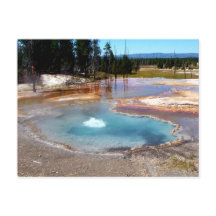 Nationaal park Abyss Pool Hot Springs Yellowstone