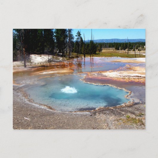 Nationaal park Abyss Pool Hot Springs Yellowstone Briefkaart (Voorkant)