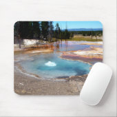 Nationaal park Abyss Pool Hot Springs Yellowstone Muismat (Met muis)