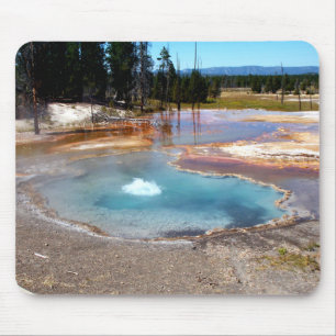 Nationaal park Abyss Pool Hot Springs Yellowstone Muismat