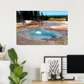 Nationaal park Abyss Pool Hot Springs Yellowstone Poster (Thuiskantoor)