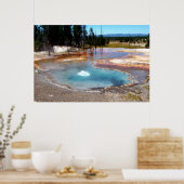 Nationaal park Abyss Pool Hot Springs Yellowstone Poster (Keuken)