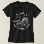 Nationaal park Acadia 1916 Maine Bar Harbour T-shirt (Design voorkant)