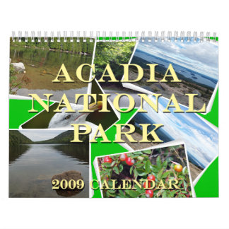 Nationaal park Acadia 2009 Agenda Kalender