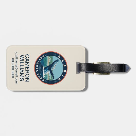 Nationaal park Acadia Bagagelabel (Achterkant horizontaal)