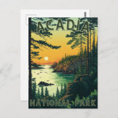 Nationaal park Acadia Briefkaart (Voorkant / Achterkant)