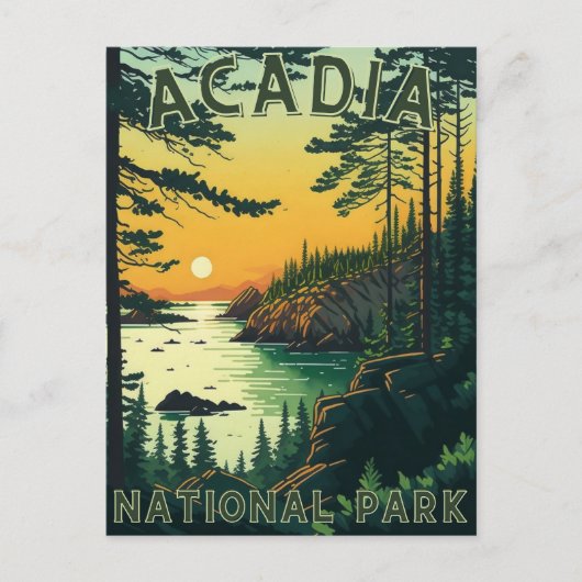 Nationaal park Acadia Briefkaart (Voorkant)