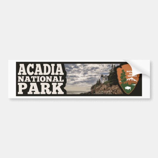 Nationaal park Acadia Bumpersticker (Voorkant)