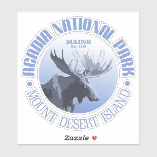 Nationaal park Acadia (Glades) Sticker (Vel)