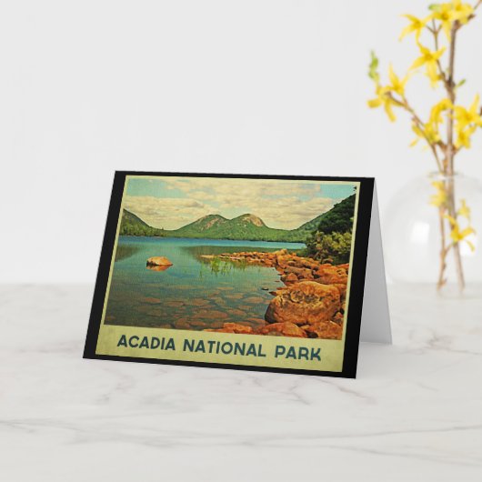 Nationaal park Acadia Kaart (Gele Bloem)