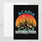 Nationaal park Acadia Kaart (Voorkant / Achterkant)