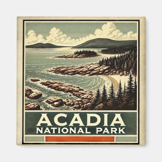 Nationaal park Acadia Magneet (Voorkant)
