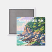Nationaal park Acadia Magneet (Voorkant / Achterkant)