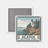Nationaal park Acadia Magneet (Voorkant / Achterkant)