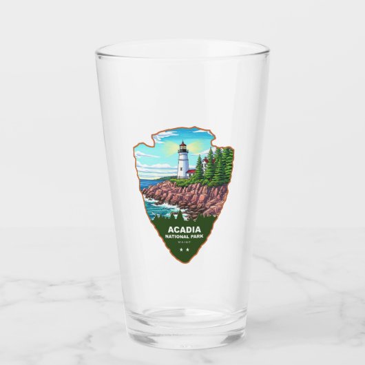 Nationaal park Acadia Maine Arrowhead Glas (Voorkant)