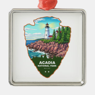 Nationaal park Acadia Maine Arrowhead Metalen Ornament