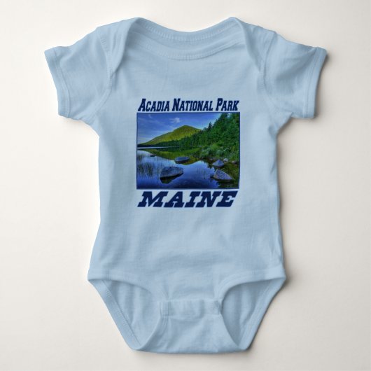Nationaal park Acadia - Maine Baby Creeper Romper (Voorkant)