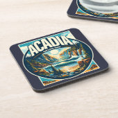 Nationaal park Acadia Maine Bier Onderzetter (Linkerzijde)